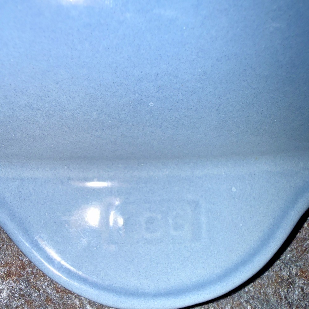 Le Creuset France 32 Cast Iron Grill Pan Skillet Powder Blue 14" NEW - Picture 13 of 14